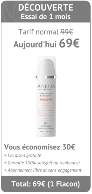 Crème juvecia flacon