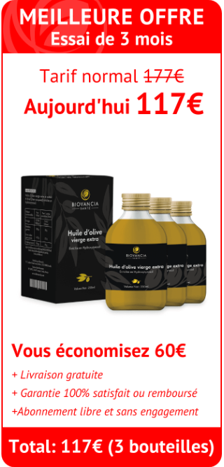 Huile d'olive vierge extra 3 bouteilles