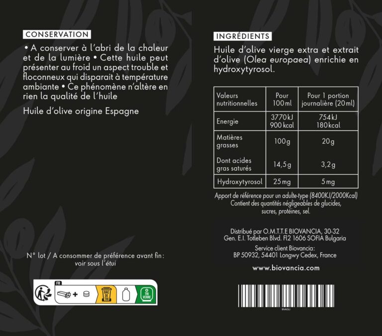 étiquette huile d'olive vierge extra