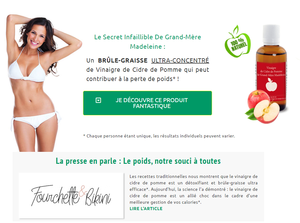 Gélule pour maigrir vinaigre slim