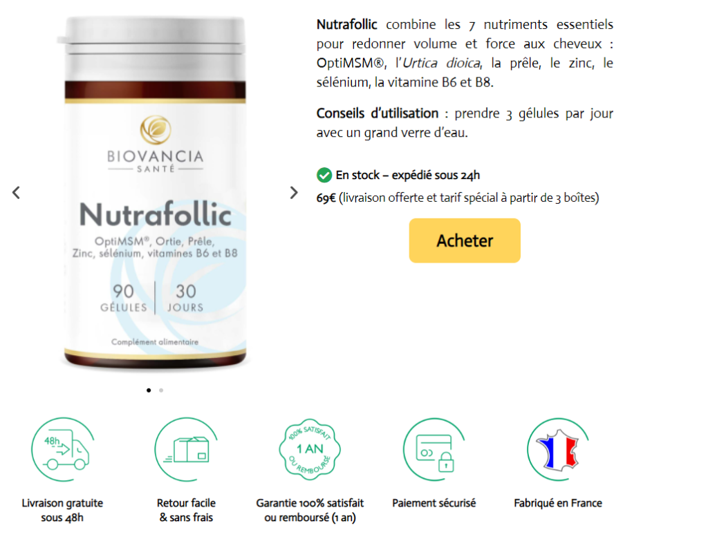 nutrafollic achat