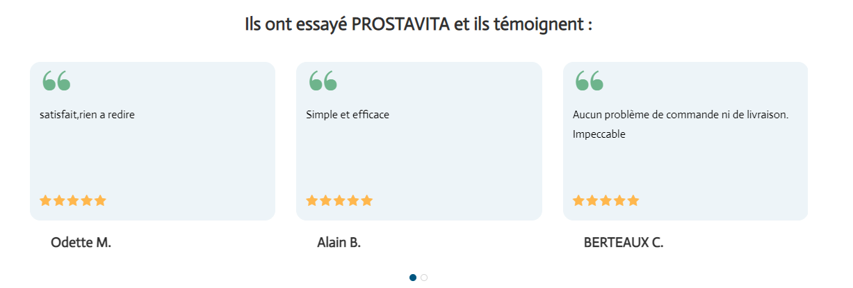 prostavita avis utilisateur