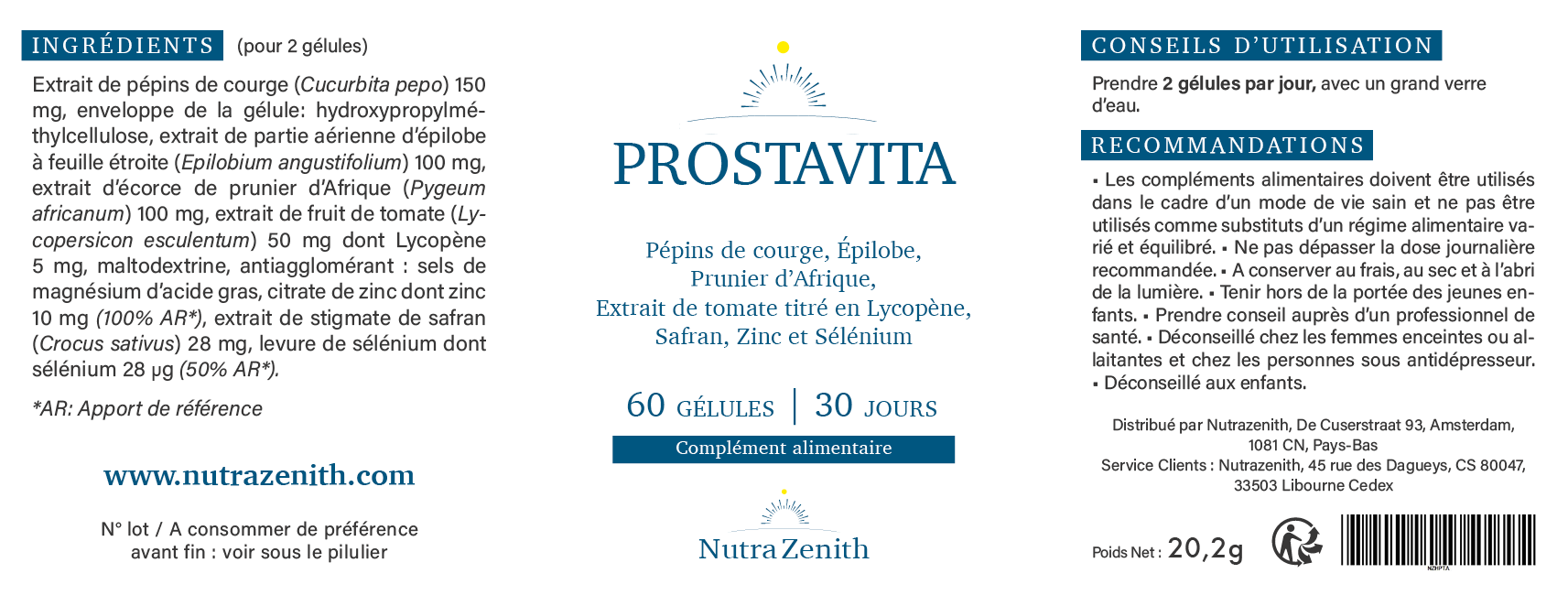 prostavita étiquette