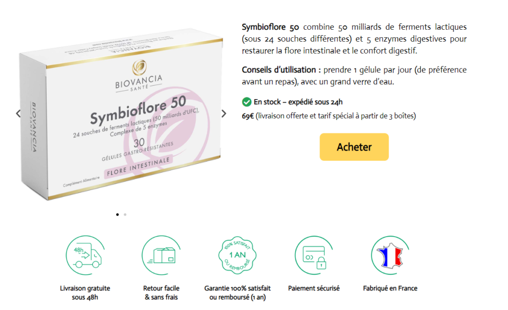 symbioflore 50 achat