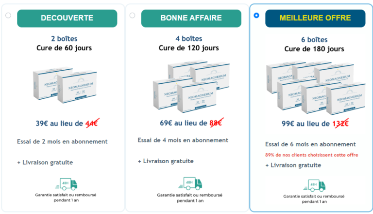 neomagnesium prix