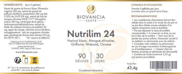 Nutrilim 24 composition