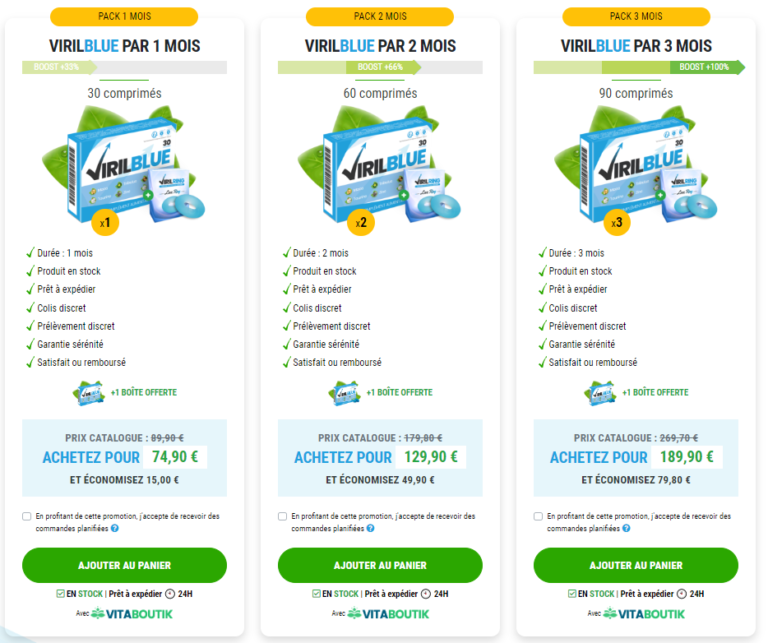 Virilblue prix