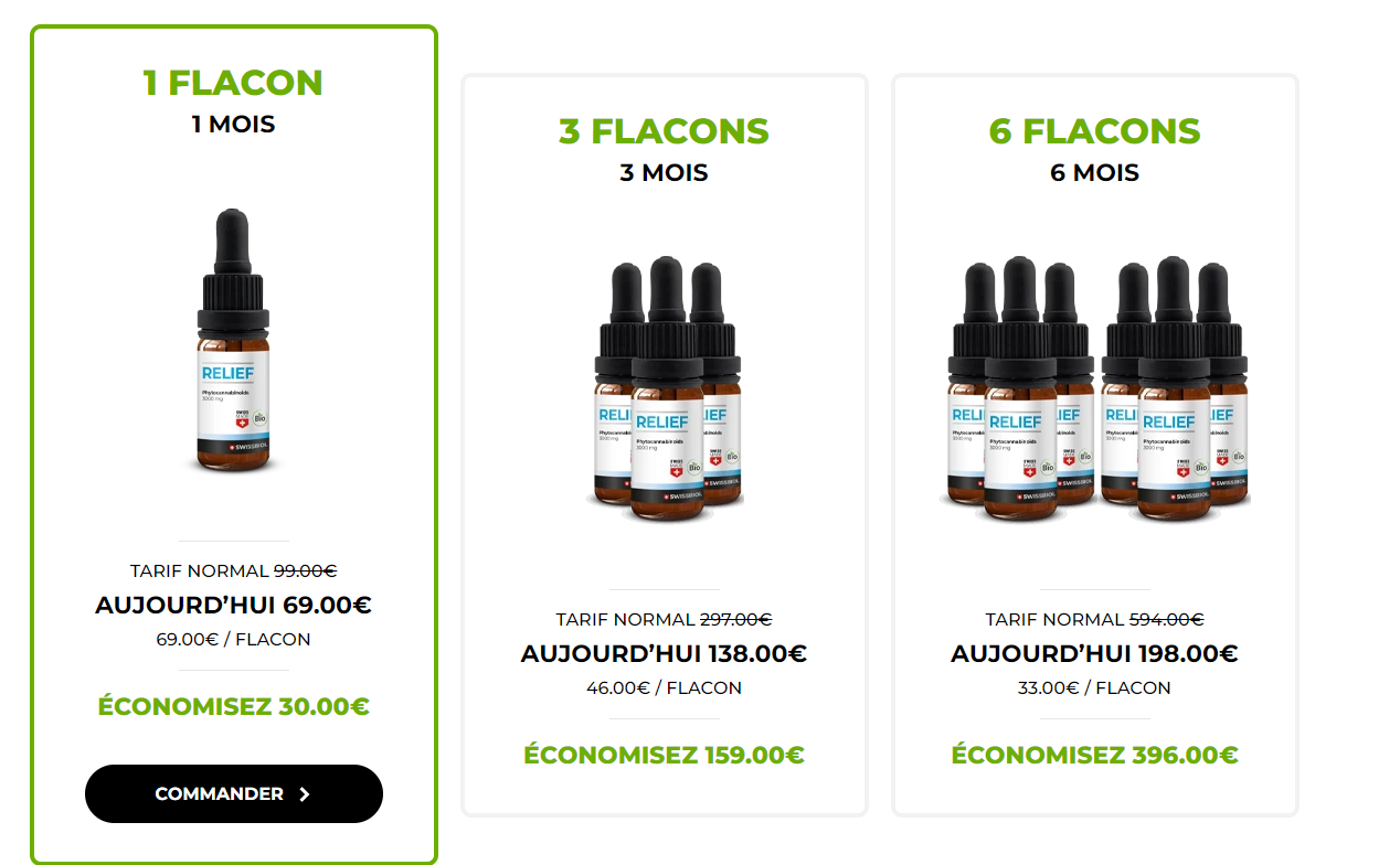 huile cbd relief swissbiol