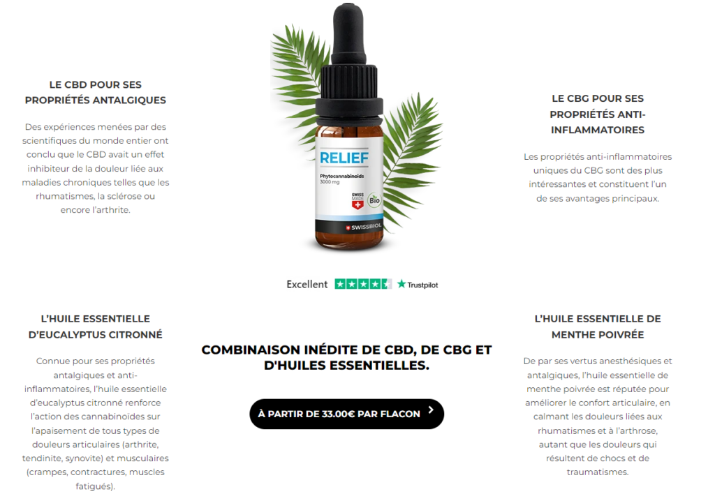 swissbiol huile cbd relief