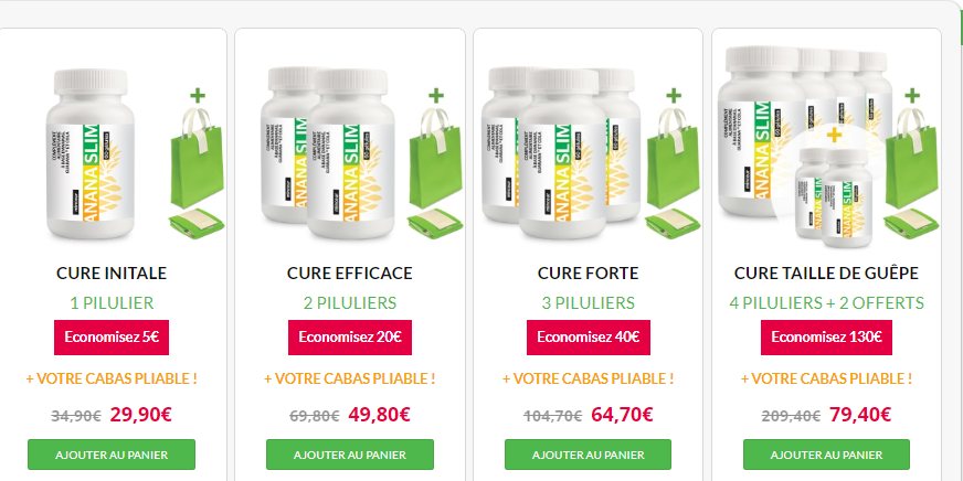 ananaslim prix
