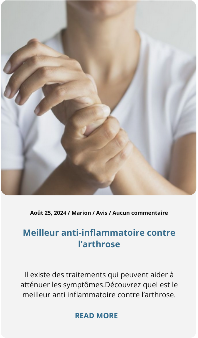 Meilleur anti-inflammatoire
